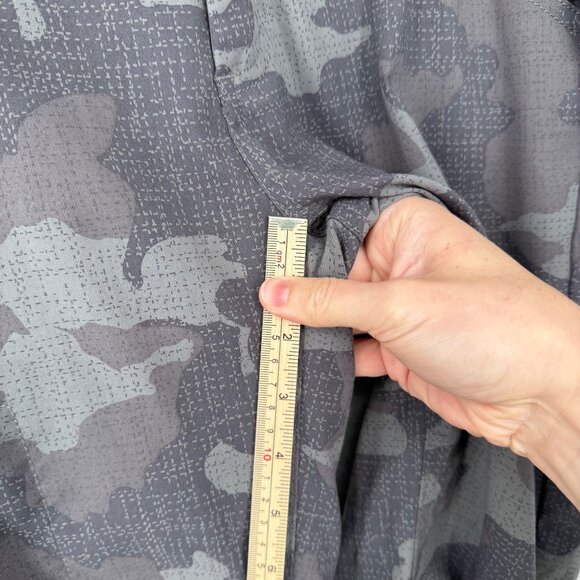 Prana Womens Halle Straight Leg Pant Size 8 Tall Gray Camo Hiking Convertible - Picture 13 of 13